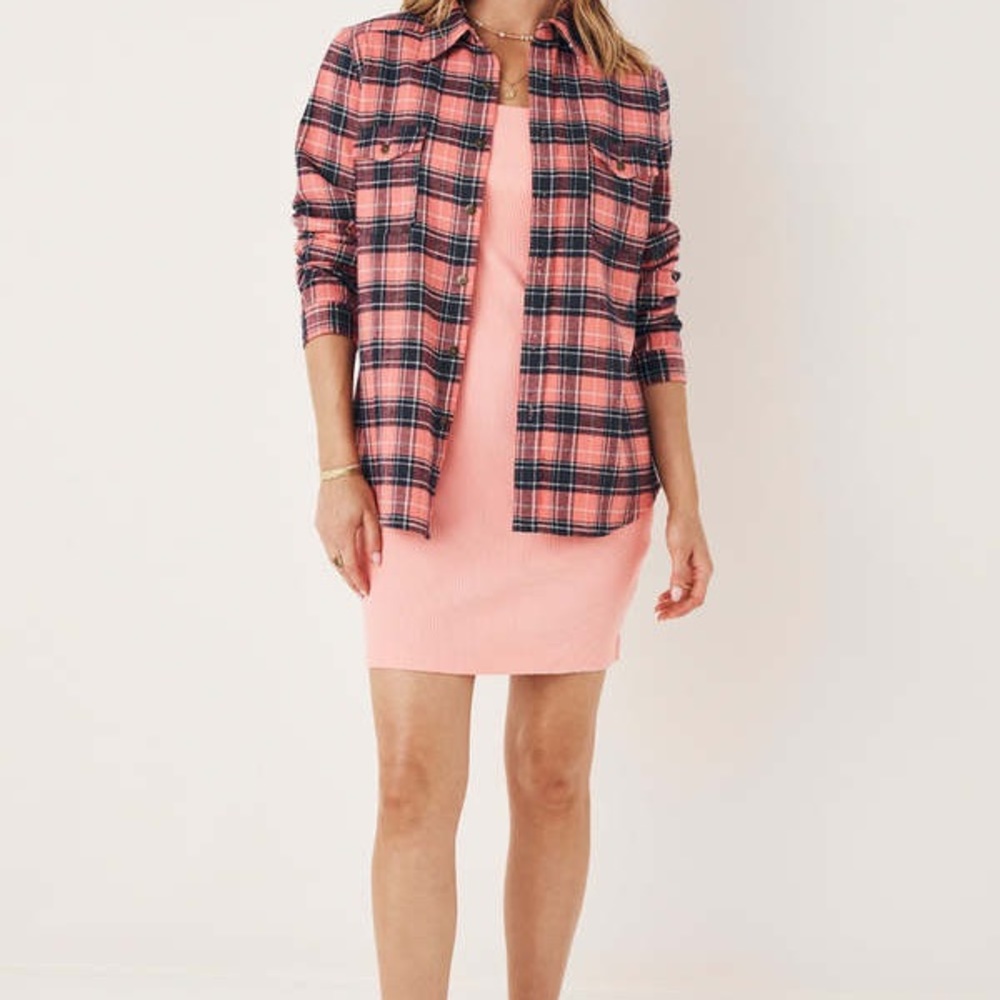 Spell Maverick Flannel -Coral- Large